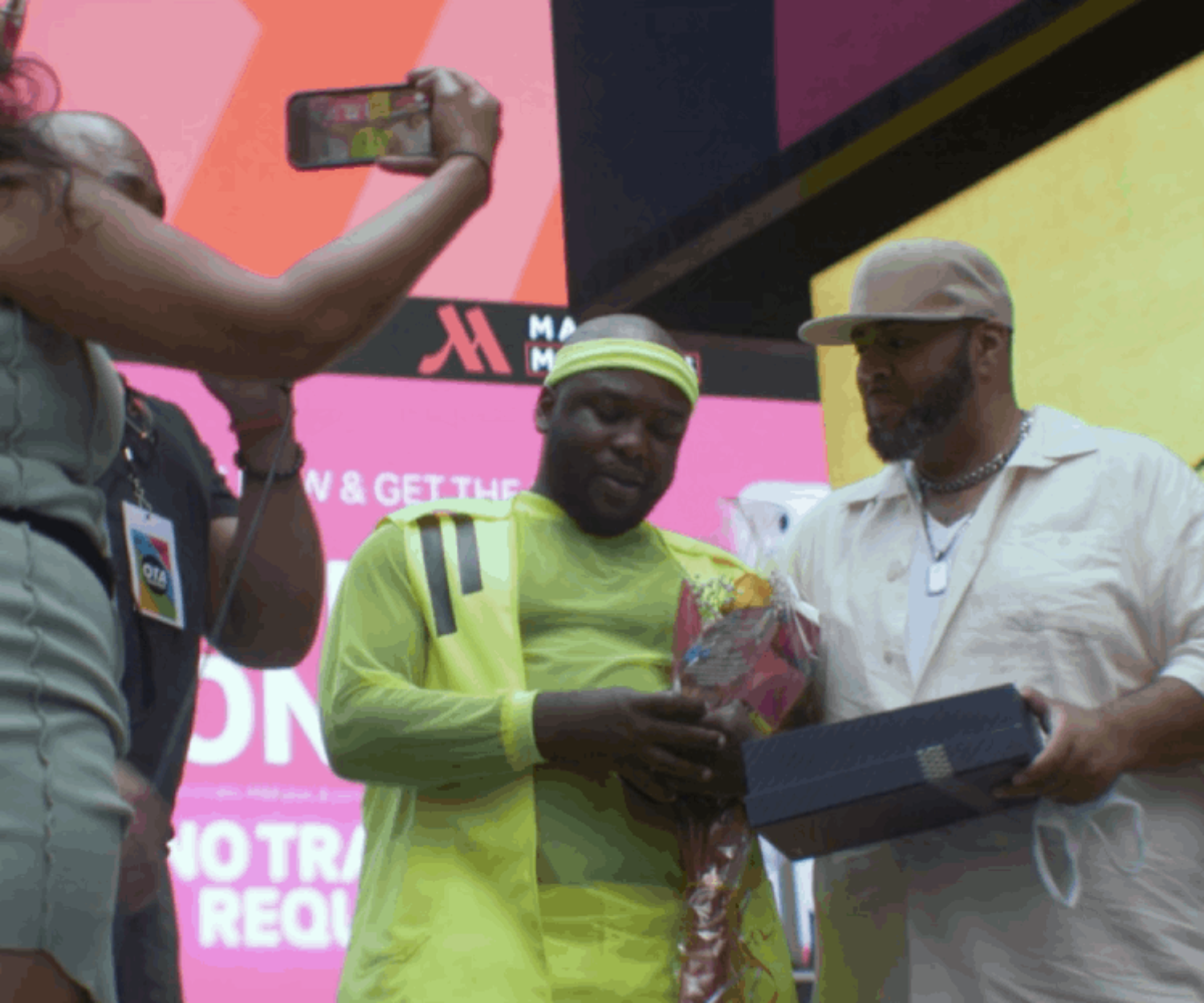 OTA founder accepts award in Times Square